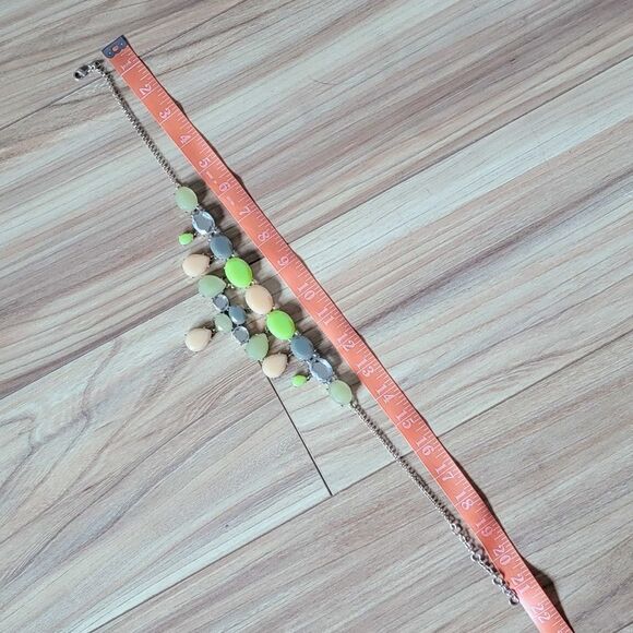 COPY - J. Crew Peachy Keen Lime Green Bib Statement Jewel Crystal Dangling Neck… - Picture 10 of 10